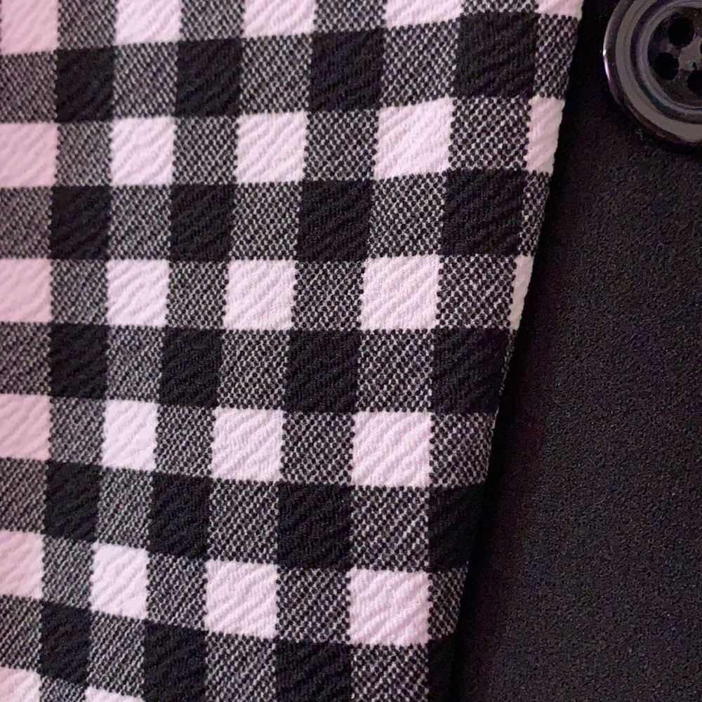 ❌DONATED❌Black White Gingham Paper Bag High Waist Tie Belt Skirt - Picture 11 of 12